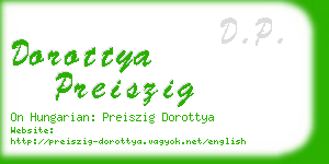 dorottya preiszig business card